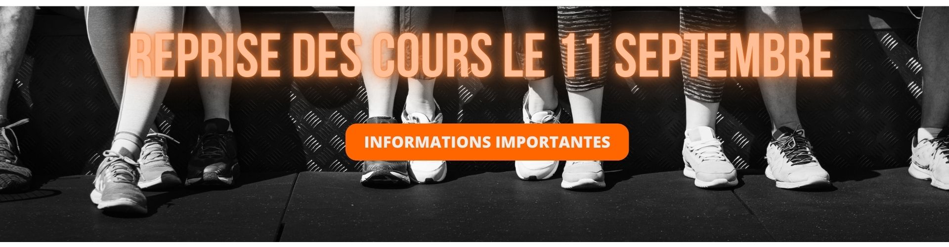 Reprise des cours - informations importantes